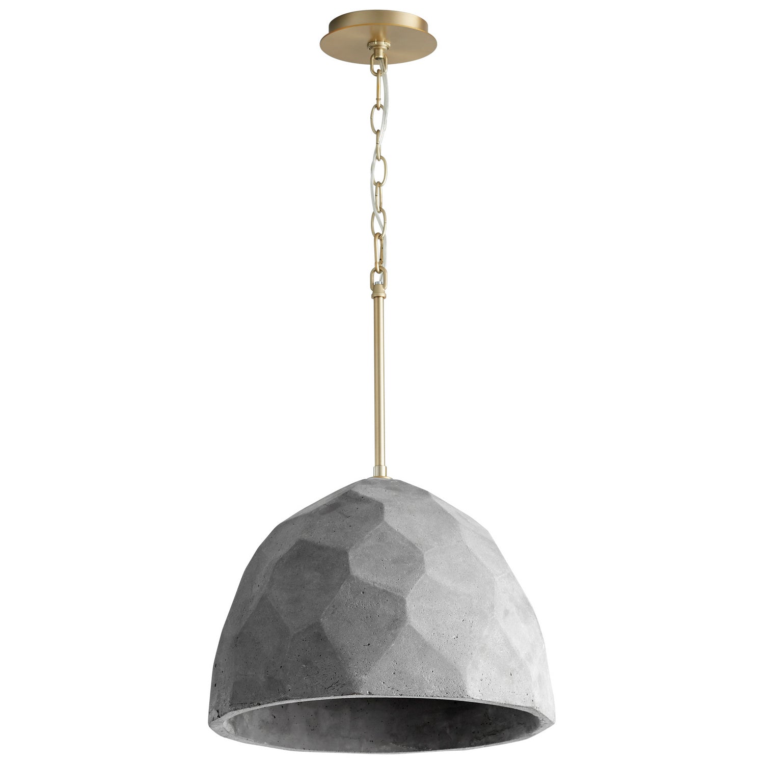 Oxygen - 3-663-1540 - LED Pendant - Maria - Dark Gray / Aged Brass