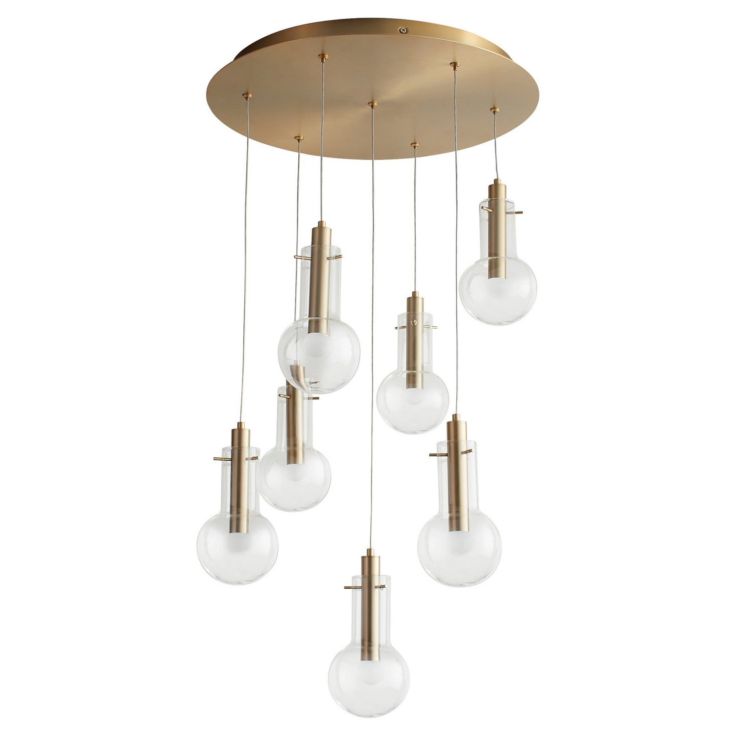 Oxygen - 3-674-40 - LED Pendant - Primo - Aged Brass