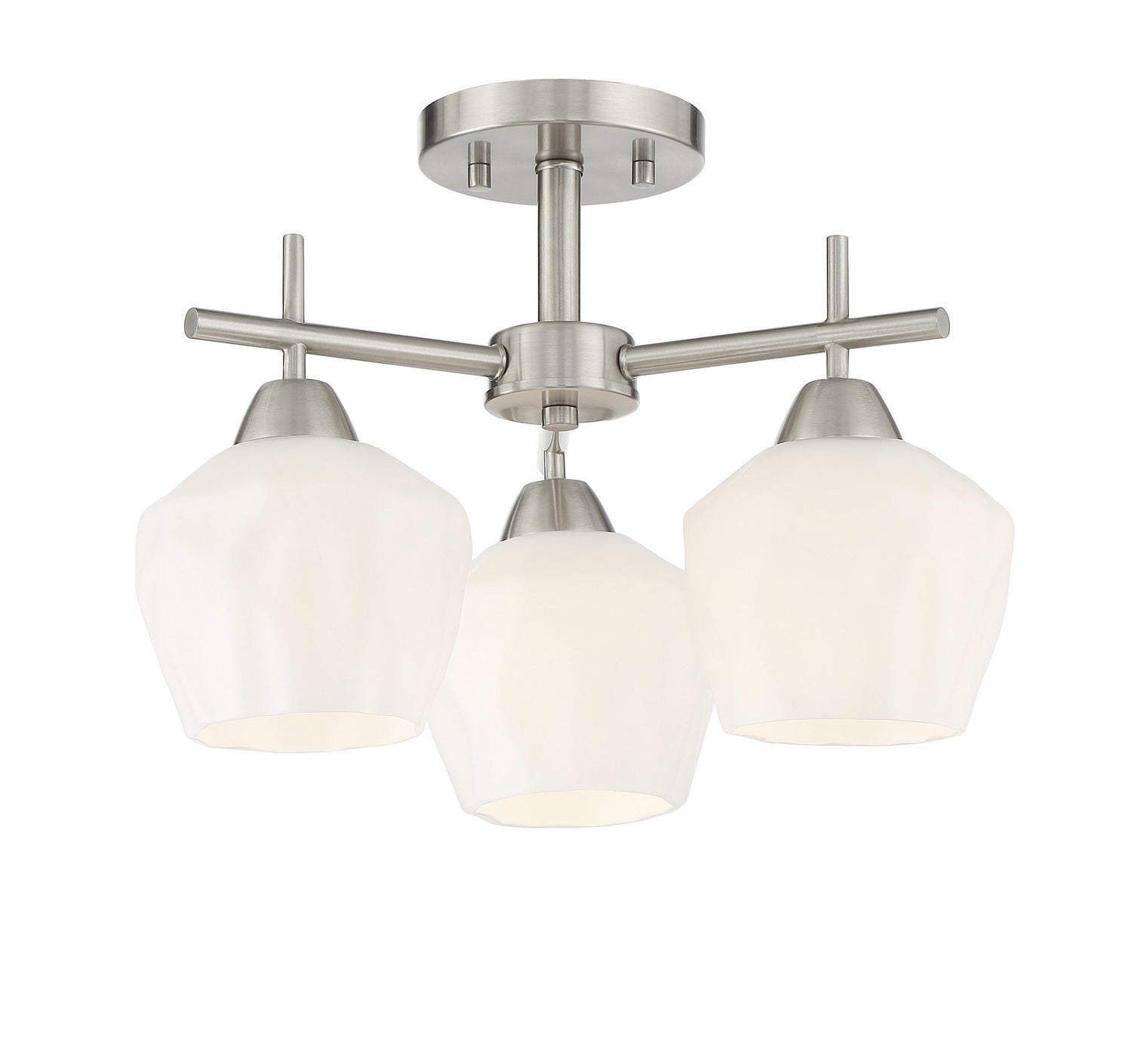 Minka-Lavery - 2172-84 - Three Light Semi Flush / Chandelier - Camrin - Coal