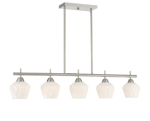 Minka-Lavery - 2174-84 - Five Light Island Pendant - Camrin - Brushed Nickel
