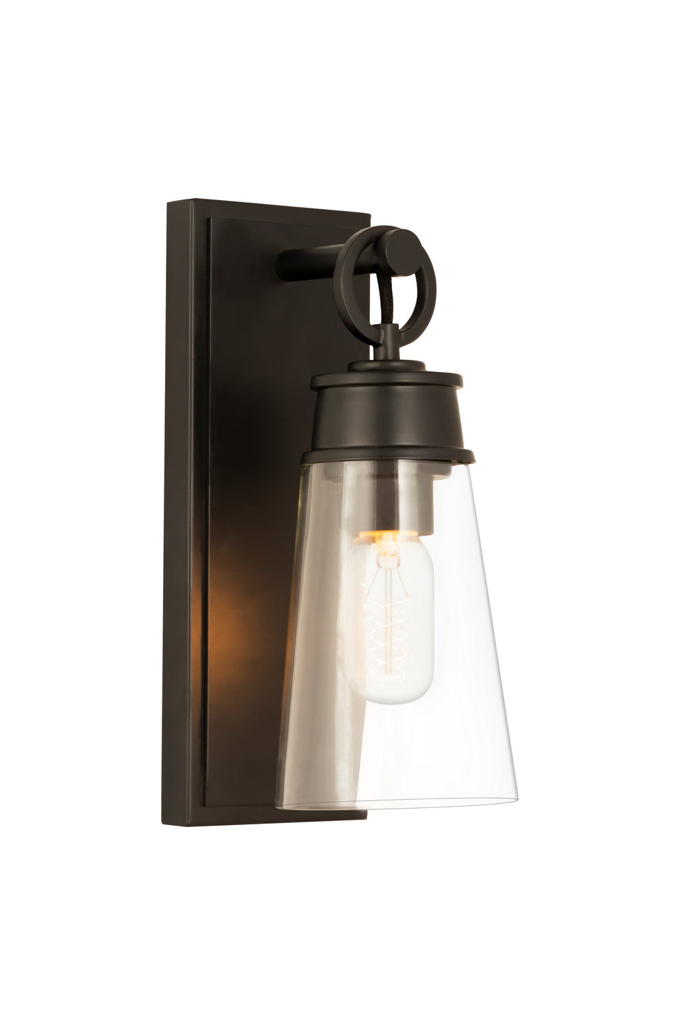 Z-Lite - 2300-1SS-MB - One Light Wall Sconce - Wentworth - Matte Black