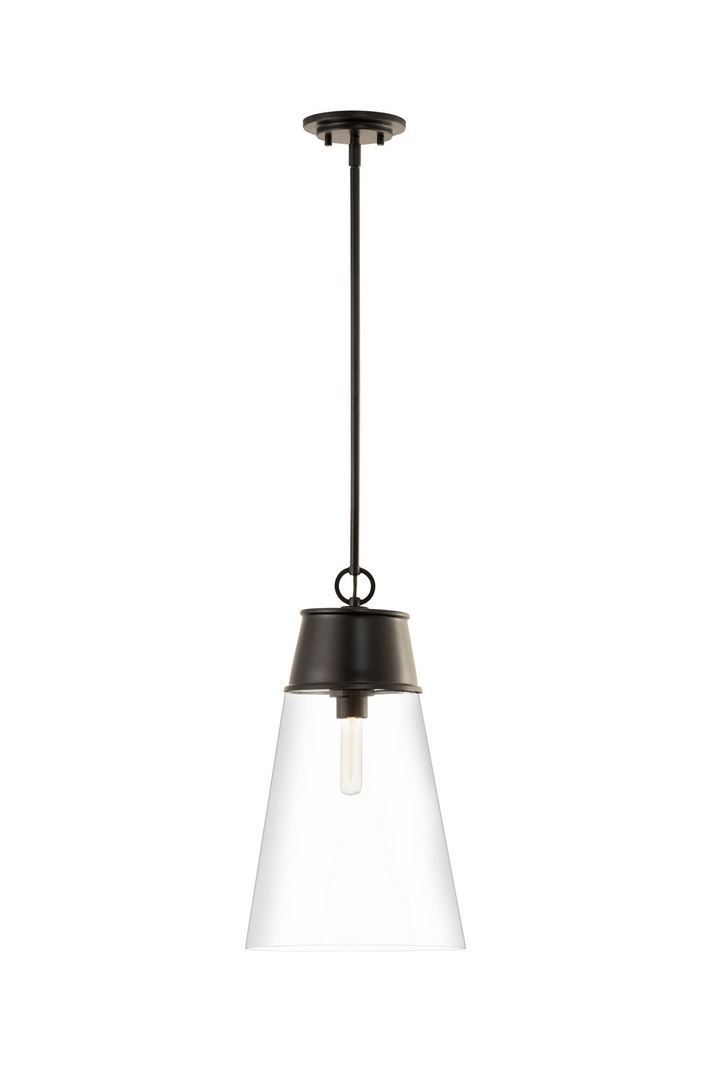 Z-Lite - 2300P12-MB - One Light Pendant - Wentworth - Matte Black