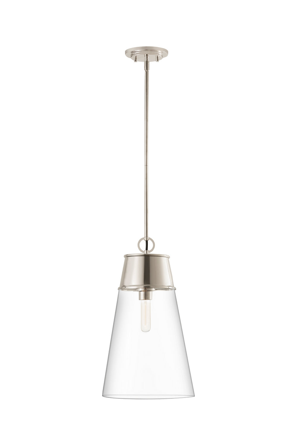 Z-Lite - 2300P12-PN - One Light Pendant - Wentworth - Polished Nickel