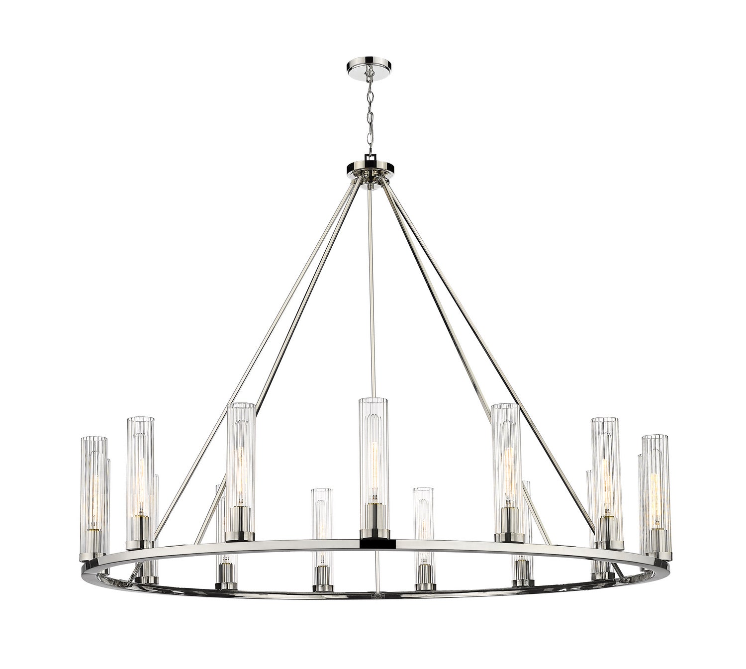 Z-Lite - 3031-15PN - 15 Light Chandelier - Beau - Polished Nickel