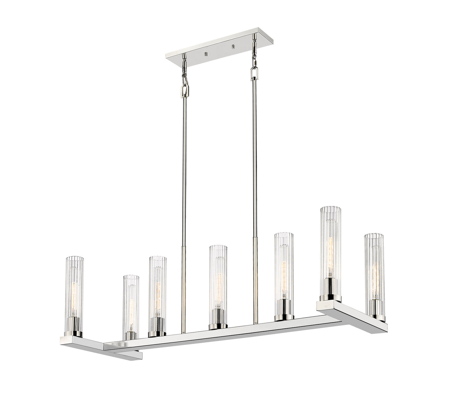 Z-Lite - 3031-7L-PN - Seven Light Linear Chandelier - Beau - Polished Nickel