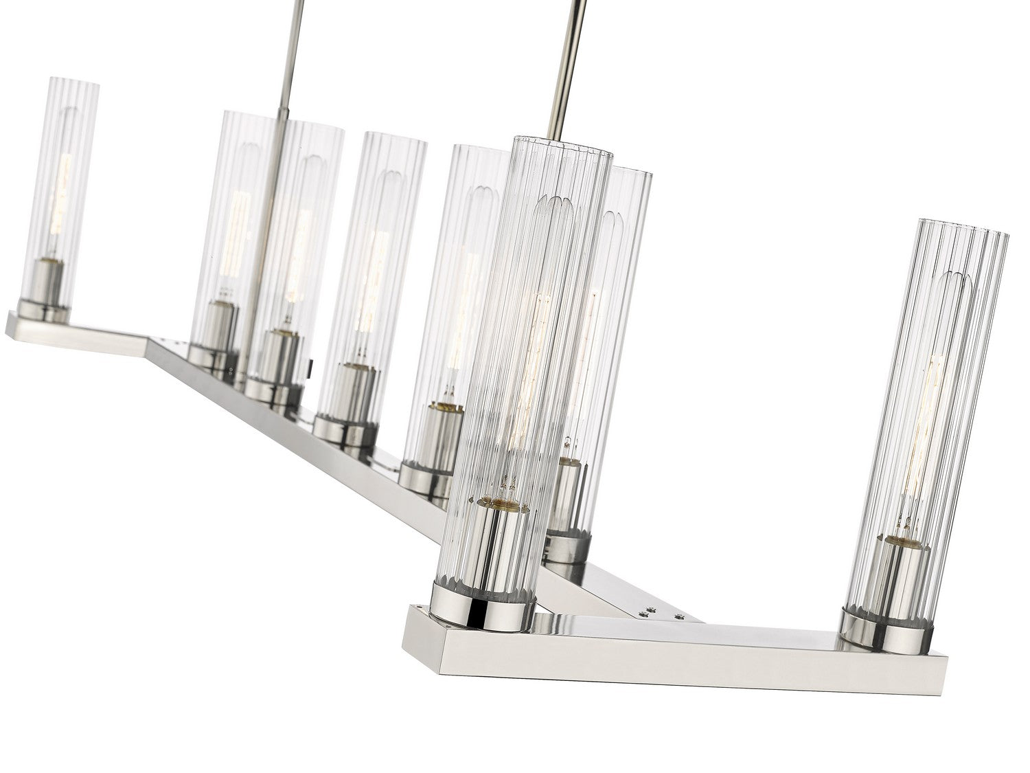 Z-Lite - 3031-9L-PN - Nine Light Linear Chandelier - Beau - Polished Nickel