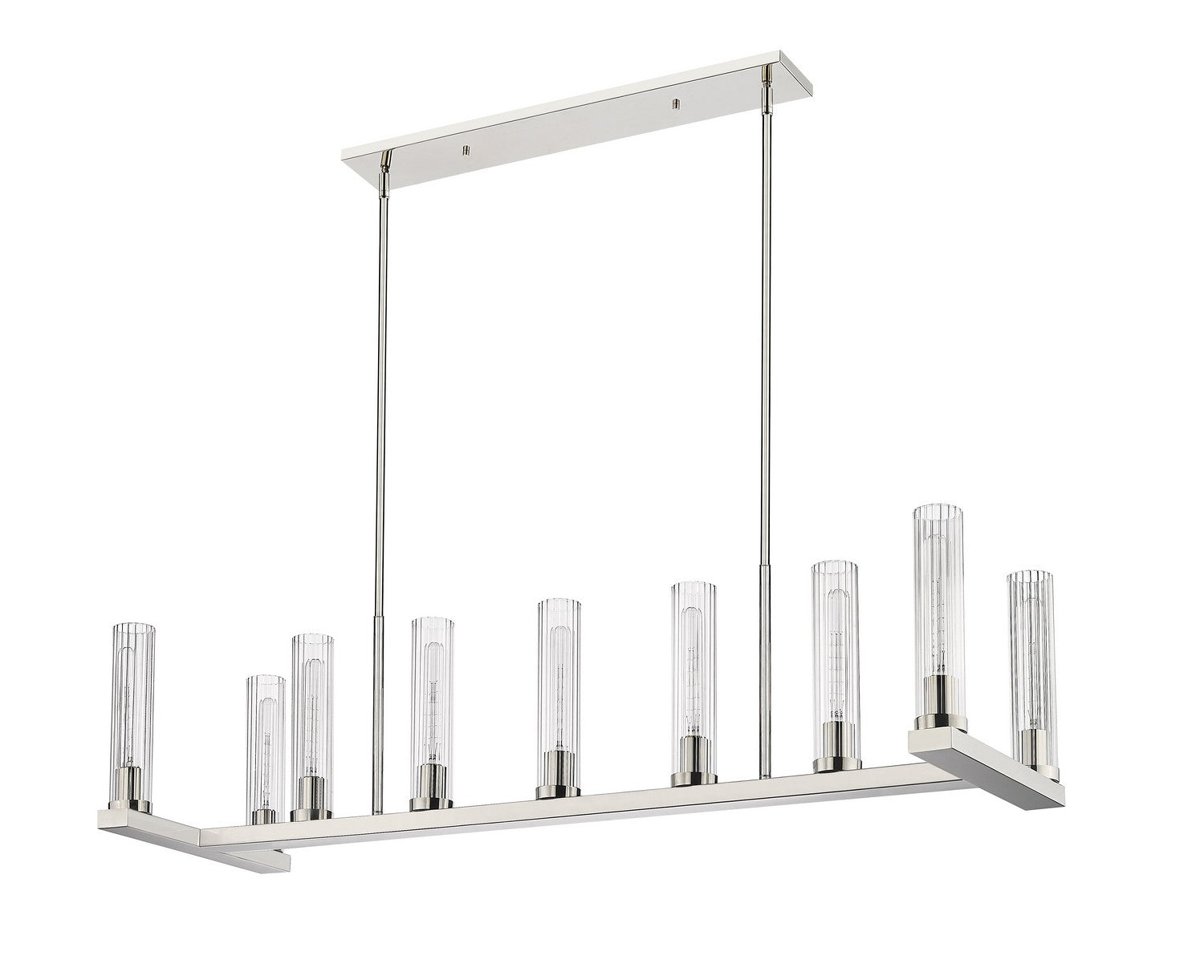 Z-Lite - 3031-9L-PN - Nine Light Linear Chandelier - Beau - Polished Nickel