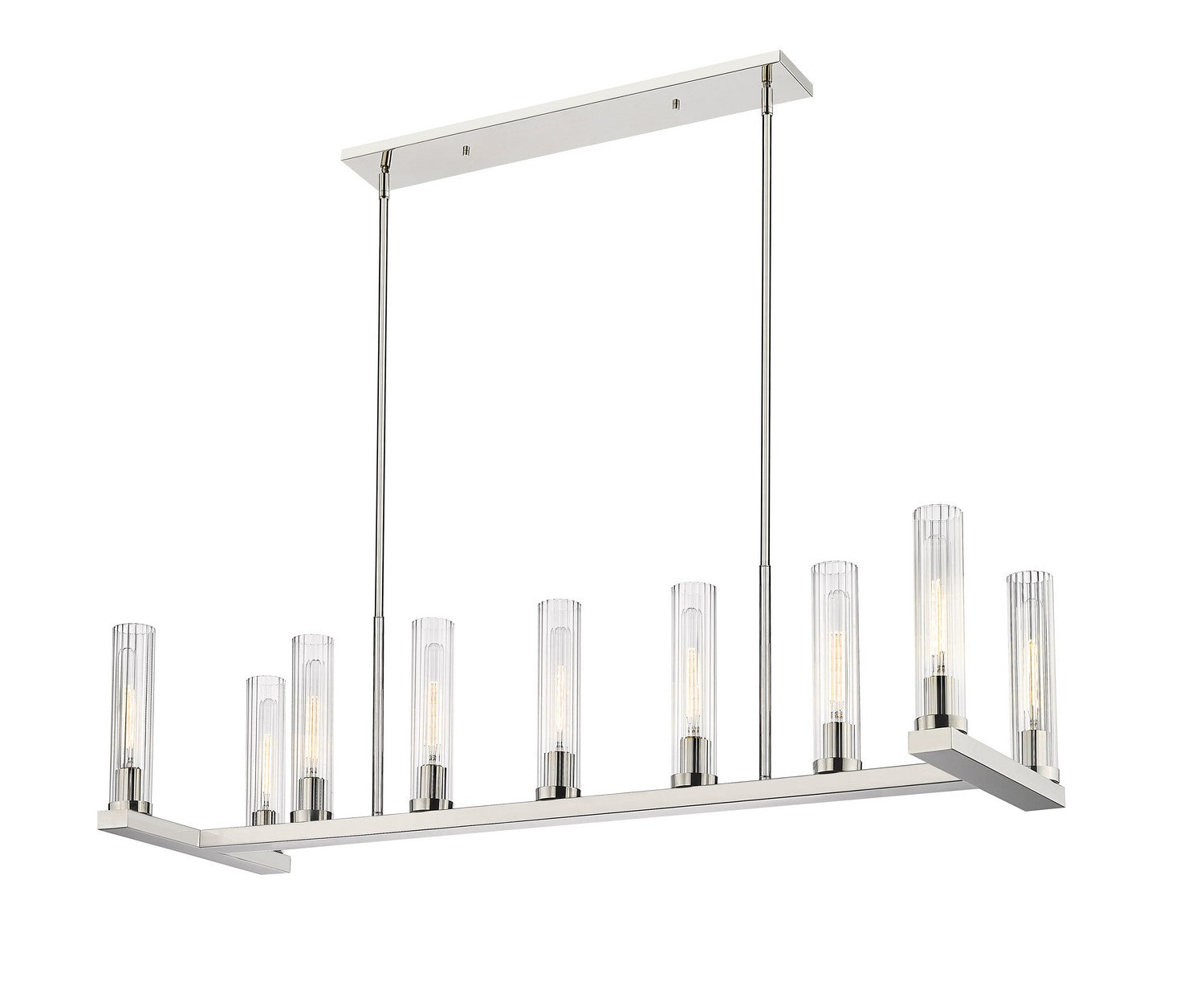 Z-Lite - 3031-9L-PN - Nine Light Linear Chandelier - Beau - Polished Nickel