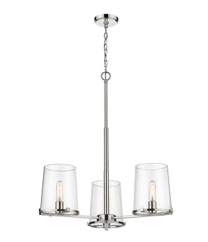 Z-Lite - 3032-3PN - Three Light Chandelier - Callista - Polished Nickel