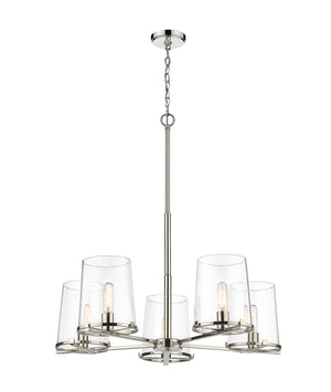 Z-Lite - 3032-5PN - Five Light Chandelier - Callista - Polished Nickel