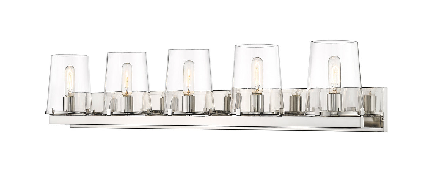 Z-Lite - 3032-5V-PN - Five Light Vanity - Callista - Polished Nickel