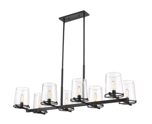 Z-Lite - 3032-8L-MB - Eight Light Linear Chandelier - Callista - Matte Black