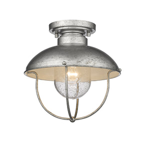 Z-Lite - 590F-GV - One Light Outdoor Flush Mount - Ansel - Galvanized