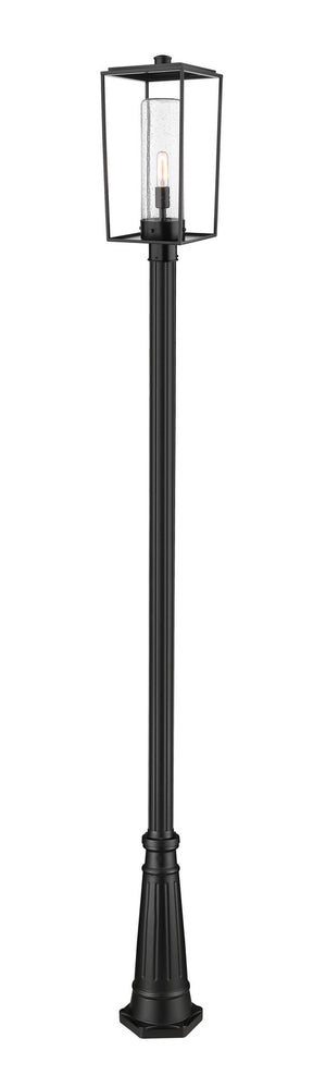 Z-Lite - 594PHBR-519P-BK - One Light Outdoor Post Mounted Fixture - Sheridan - Black