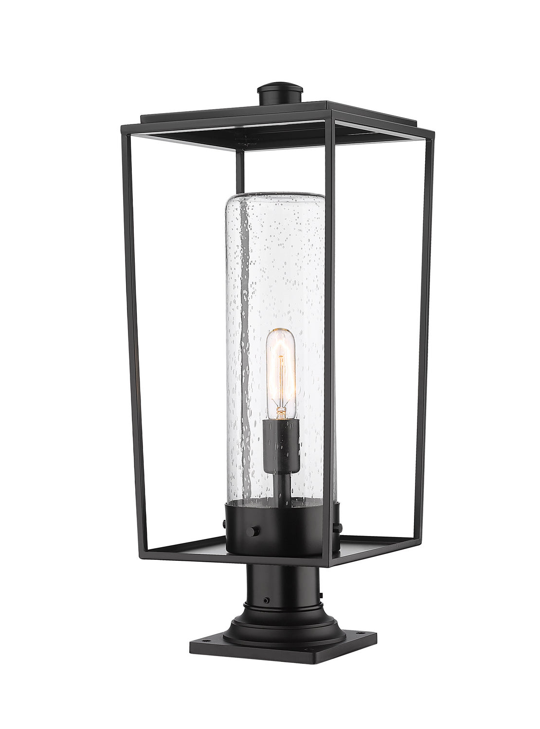 Z-Lite - 594PHBR-533PM-BK - One Light Outdoor Pier Mounted Fixture - Sheridan - Black