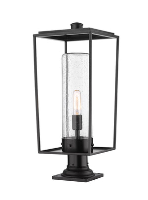 Z-Lite - 594PHBR-533PM-BK - One Light Outdoor Pier Mounted Fixture - Sheridan - Black