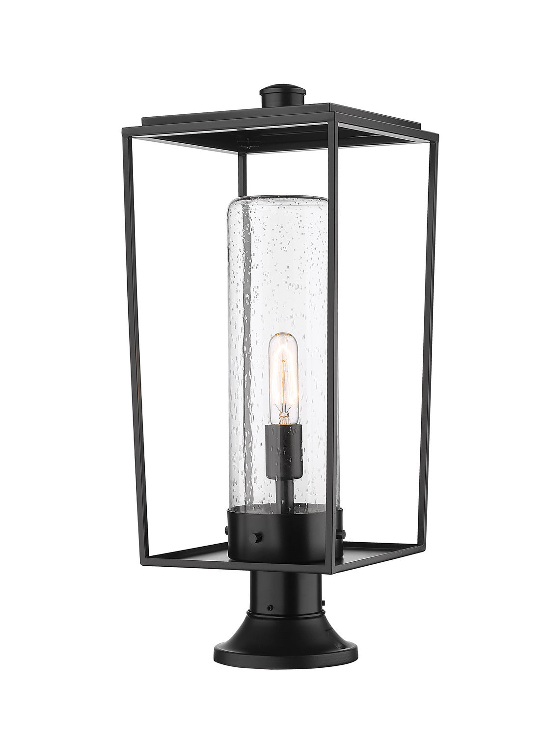 Z-Lite - 594PHBR-553PM-BK - One Light Outdoor Pier Mounted Fixture - Sheridan - Black