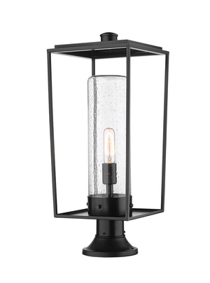 Z-Lite - 594PHBR-553PM-BK - One Light Outdoor Pier Mounted Fixture - Sheridan - Black