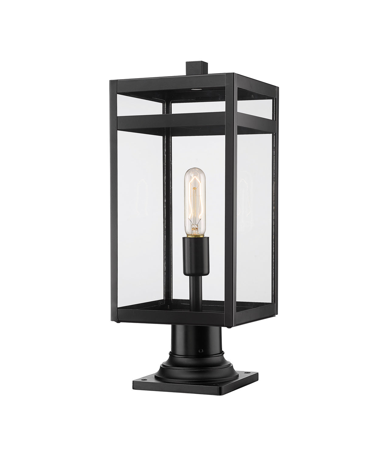 Z-Lite - 596PHMR-533PM-BK - One Light Outdoor Pier Mounted Fixture - Nuri - Black