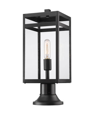 Z-Lite - 596PHMR-553PM-BK - One Light Outdoor Pier Mounted Fixture - Nuri - Black