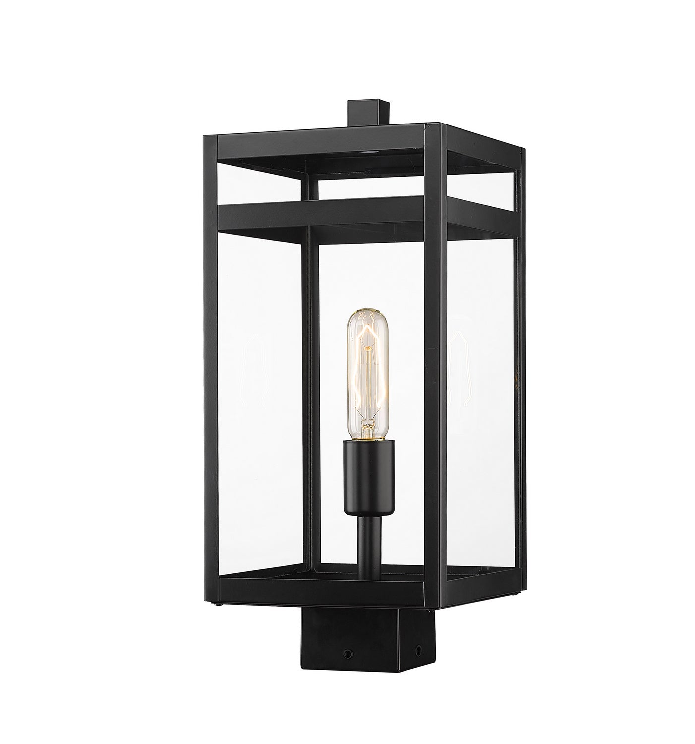 Z-Lite - 596PHMS-BK - One Light Outdoor Post Mount Fixture - Nuri - Black
