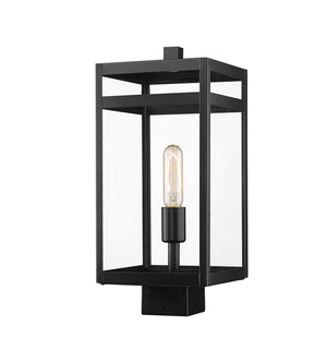 Z-Lite - 596PHMS-BK - One Light Outdoor Post Mount Fixture - Nuri - Black