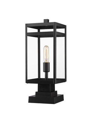 Z-Lite - 596PHMS-SQPM-BK - One Light Outdoor Pier Mounted Fixture - Nuri - Black