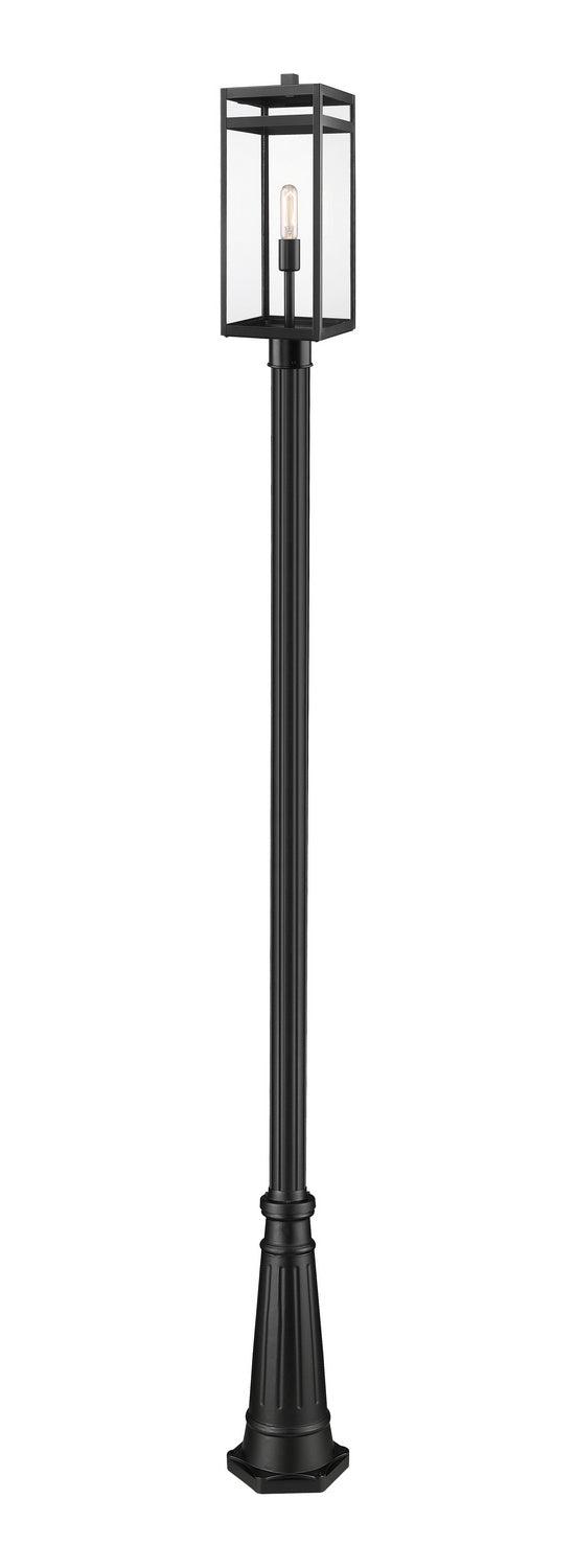 Z-Lite - 596PHBR-519P-BK - One Light Outdoor Post Mounted Fixture - Nuri - Black