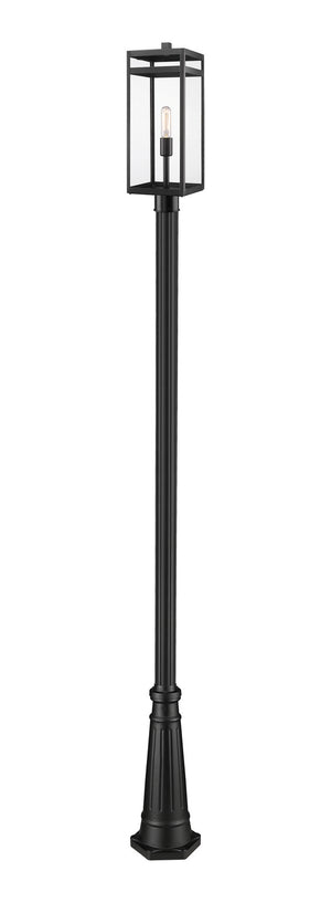 Z-Lite - 596PHBR-519P-BK - One Light Outdoor Post Mounted Fixture - Nuri - Black