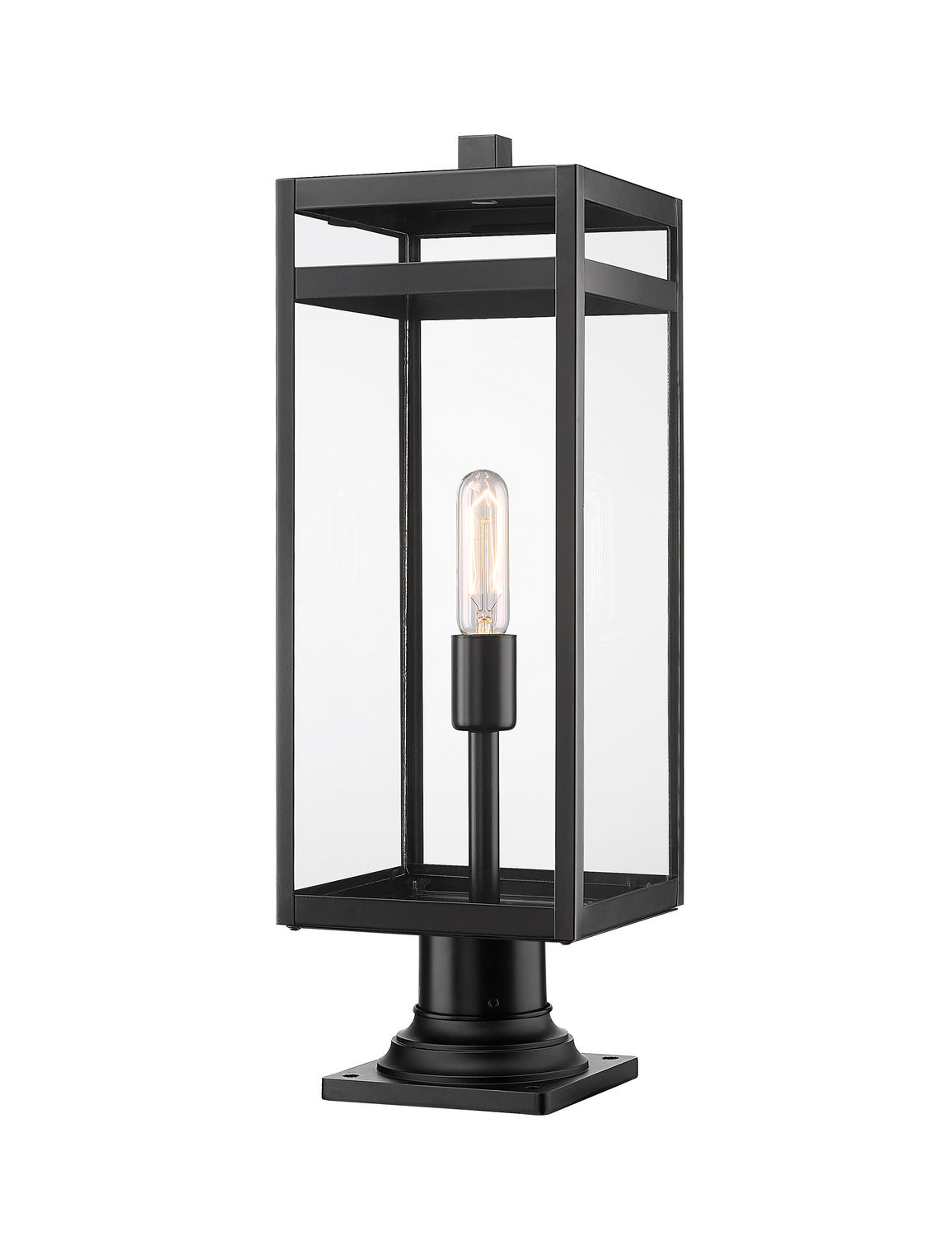 Z-Lite - 596PHBR-533PM-BK - One Light Outdoor Pier Mounted Fixture - Nuri - Black
