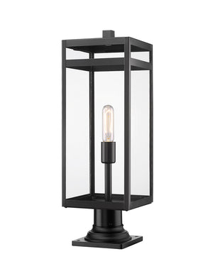 Z-Lite - 596PHBR-533PM-BK - One Light Outdoor Pier Mounted Fixture - Nuri - Black