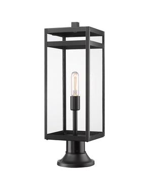 Z-Lite - 596PHBR-553PM-BK - One Light Outdoor Pier Mounted Fixture - Nuri - Black