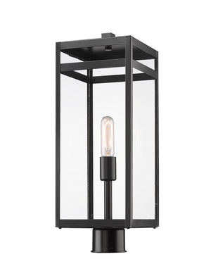 Z-Lite - 596PHBR-BK - One Light Outdoor Post Mount Fixture - Nuri - Black