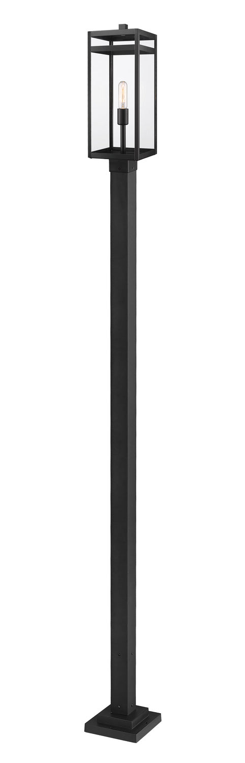 Z-Lite - 596PHBS-536P-BK - One Light Outdoor Post Mounted Fixture - Nuri - Black