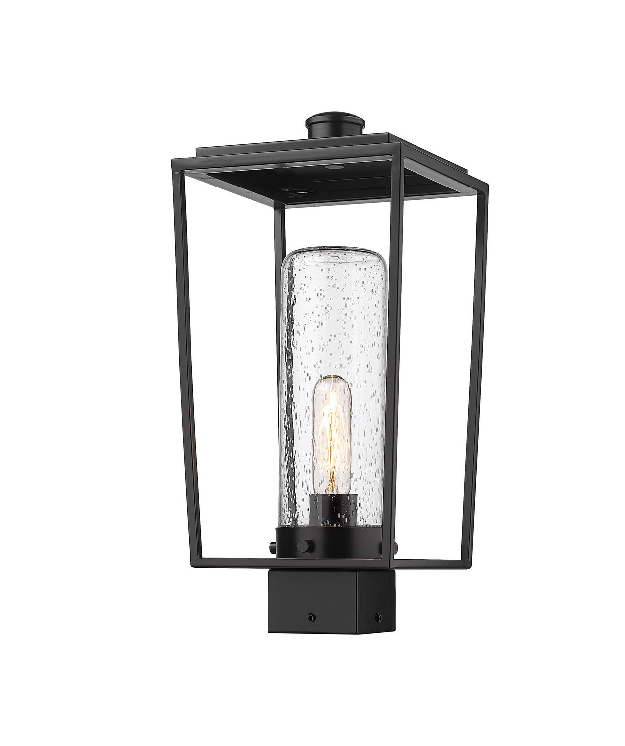 Z-Lite - 594PHMS-BK - One Light Outdoor Post Mount Fixture - Sheridan - Black