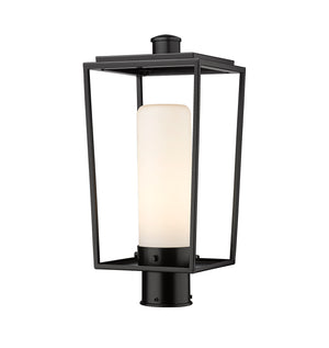 Z-Lite - 595PHMR-BK - One Light Outdoor Post Mount Fixture - Sheridan - Black