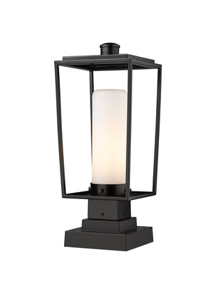 Z-Lite - 595PHMS-SQPM-BK - One Light Outdoor Pier Mount - Sheridan - Black