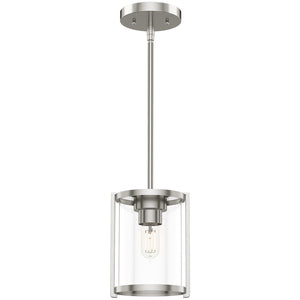 Hunter - 19119 - One Light Pendant - Astwood - Brushed Nickel