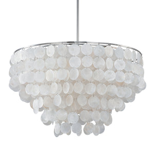 Capital Lighting - 9A175A - Six Light Pendant - Shelby - Polished Nickel