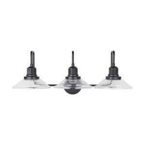 Capital Lighting - 9D318A - Three Light Vanity - Roan - Matte Black