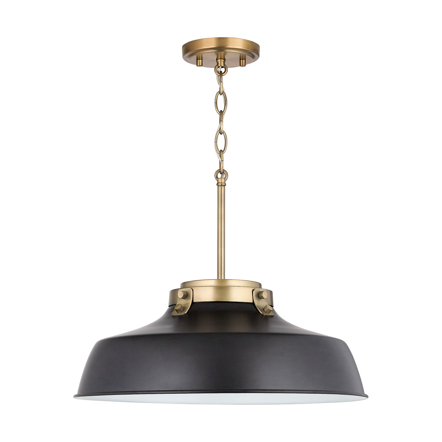 Capital Lighting - 9D331A - One Light Pendant - Oakwood - Matte Black