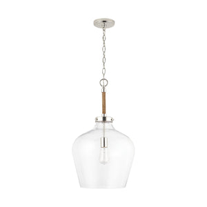 Capital Lighting - 9F371A - One Light Pendant - Boland - Polished Nickel