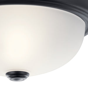 Kichler - 8111BK - Two Light Flush Mount - Black