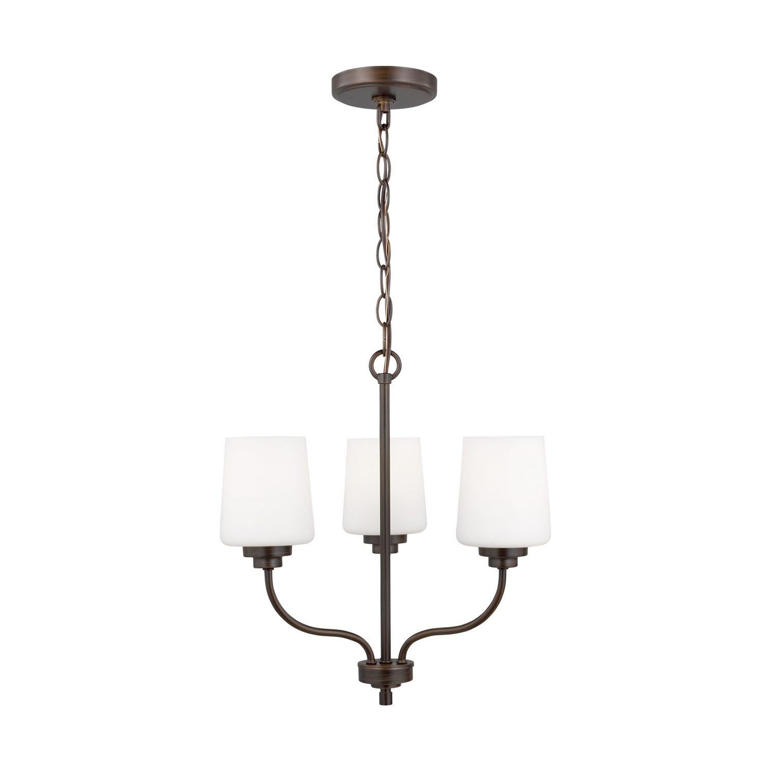 Generation Lighting. - 3102803-710 - Three Light Chandelier - Windom - Bronze