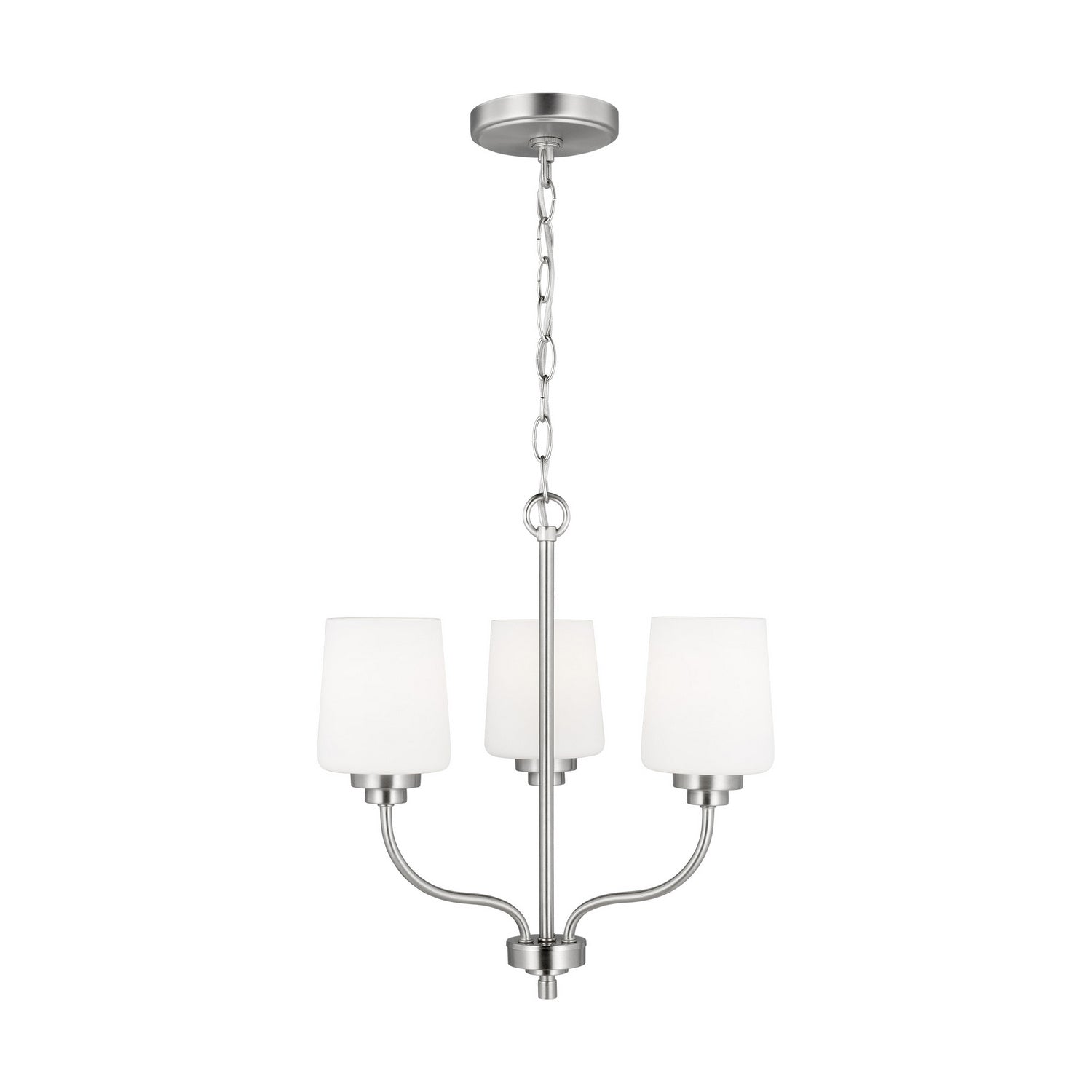 Generation Lighting. - 3102803-962 - Three Light Chandelier - Windom - Brushed Nickel