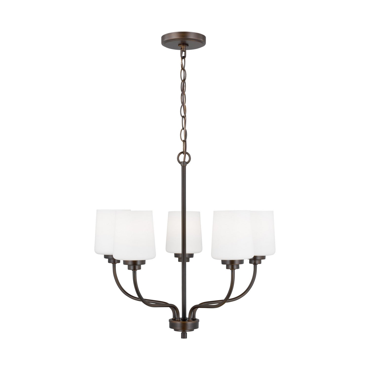 Generation Lighting. - 3102805-710 - Five Light Chandelier - Windom - Bronze