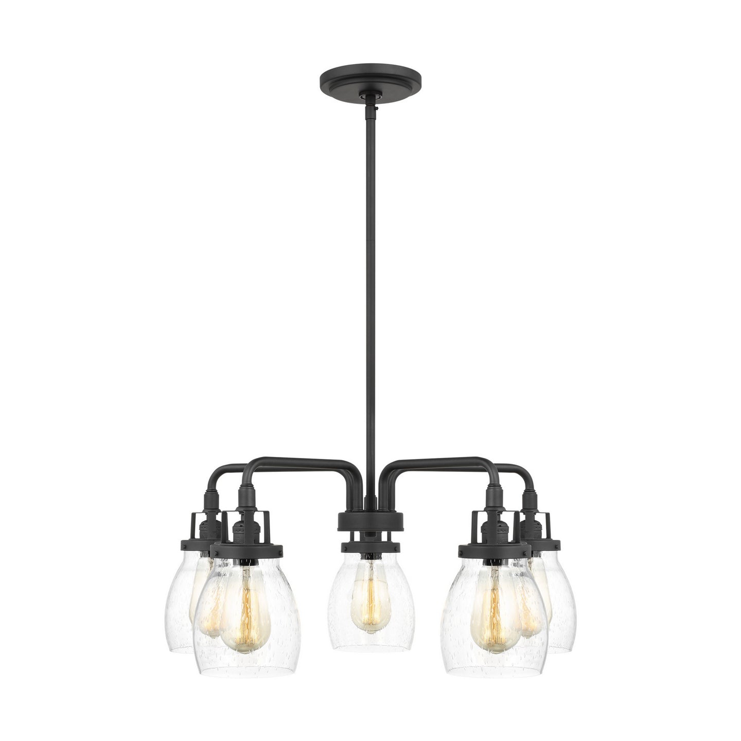 Generation Lighting - 3114505-112 - Five Light Chandelier - Belton - Midnight Black