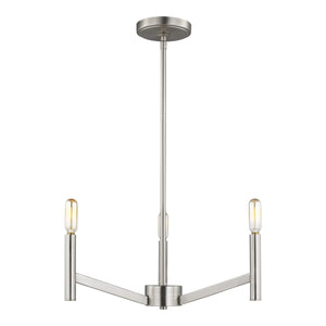 Visual Comfort Studio - 3124303-962 - Three Light Chandelier - Vector - Brushed Nickel
