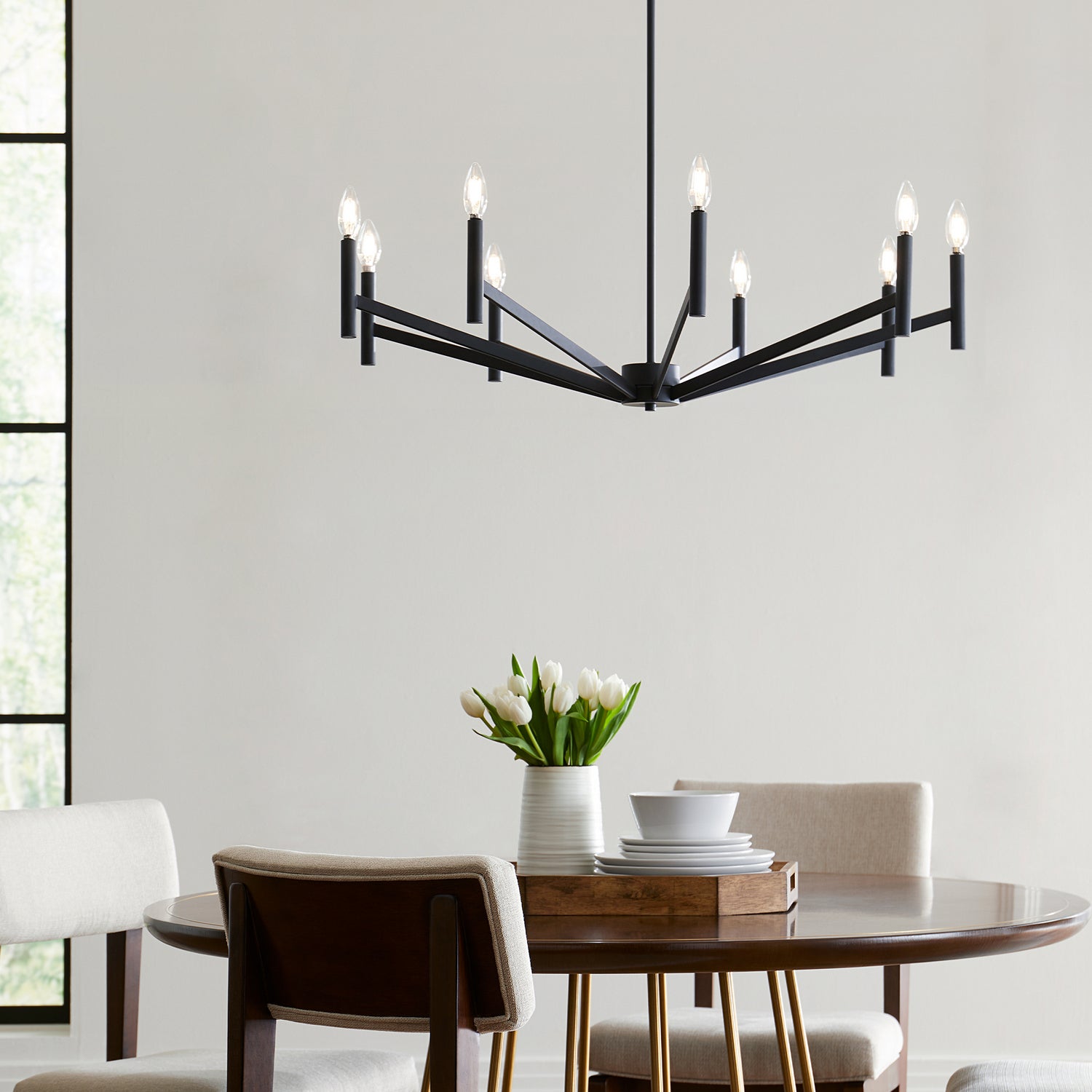 Visual Comfort Studio - 3124309-112 - Nine Light Chandelier - Vector - Midnight Black