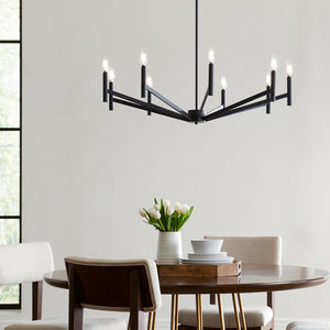 Visual Comfort Studio - 3124309-112 - Nine Light Chandelier - Vector - Midnight Black